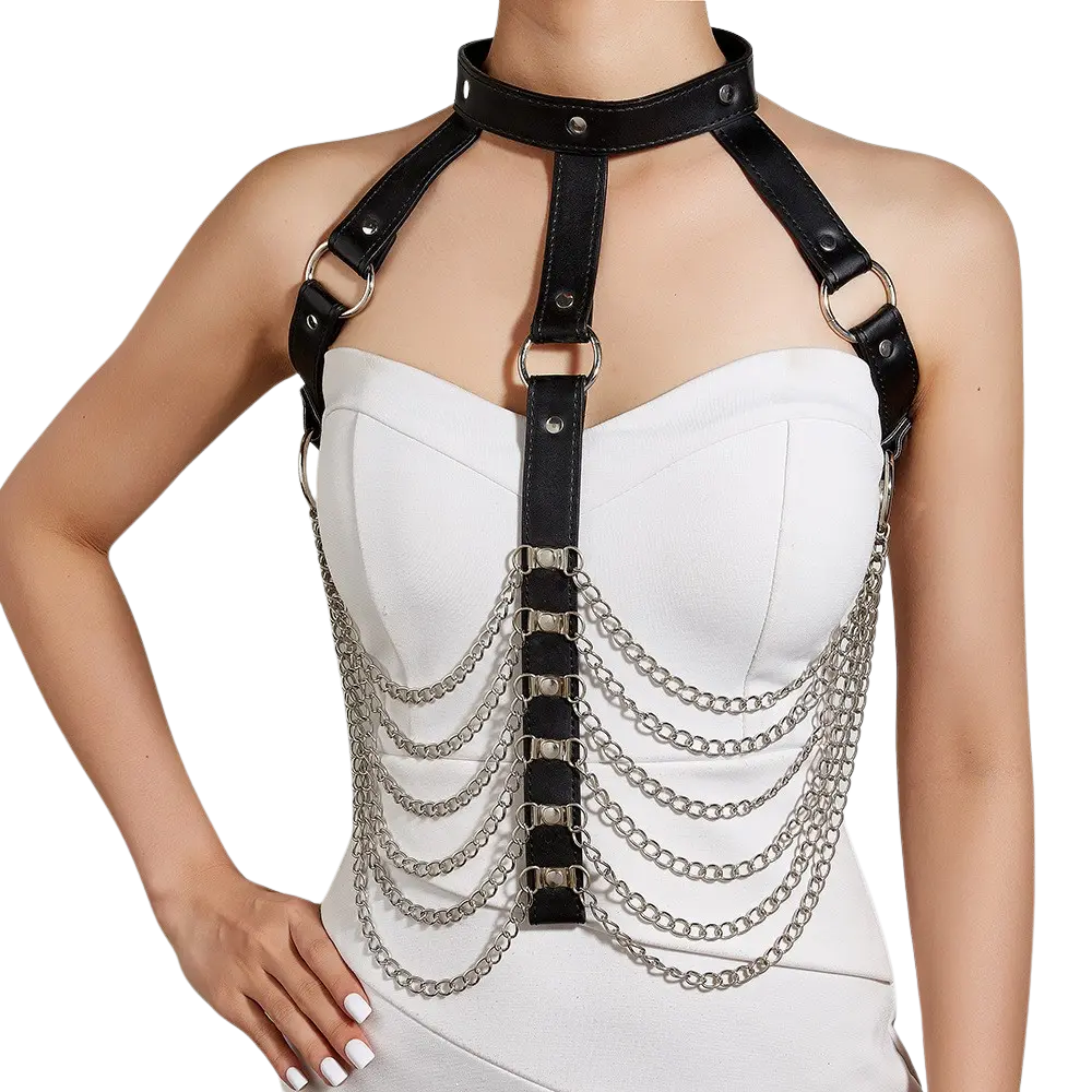 Techno Chain Harness – Extravagantes Rave-Design - Techno Essentials