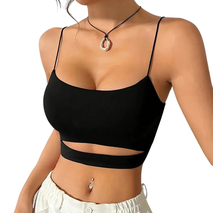 Electric Night Damen Crop Top - Techno Essentials