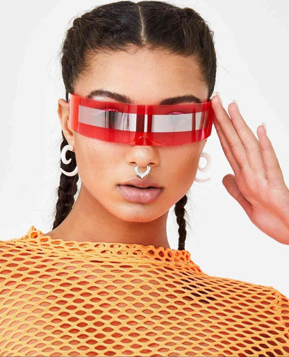 MatrixView Futuristische Techno & Rave Brille
