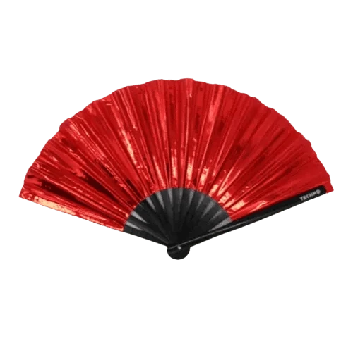 Red Vortex – PVC XXL Rave Fächer