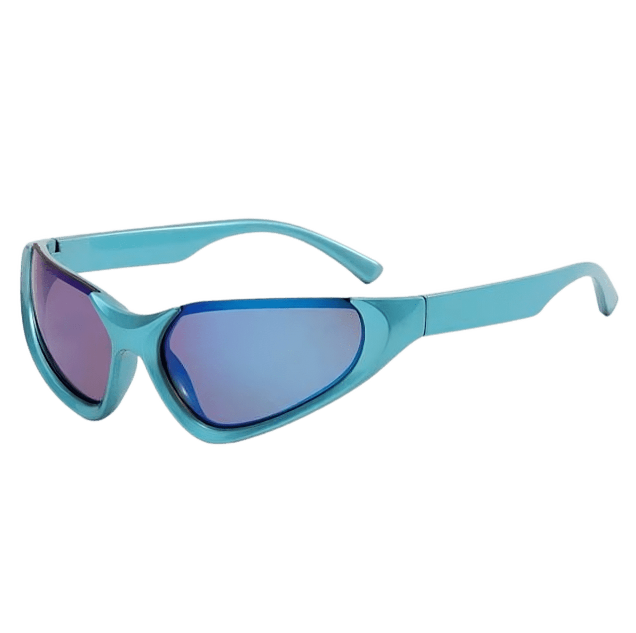 blaue schnelle Brille
