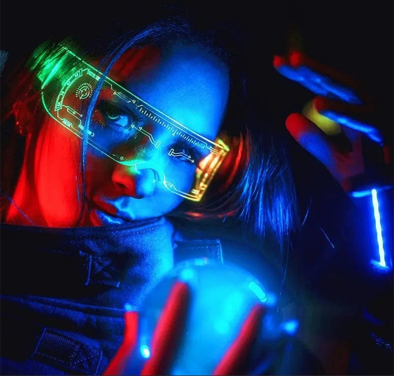 LED Brille für Techno Partys & Raves