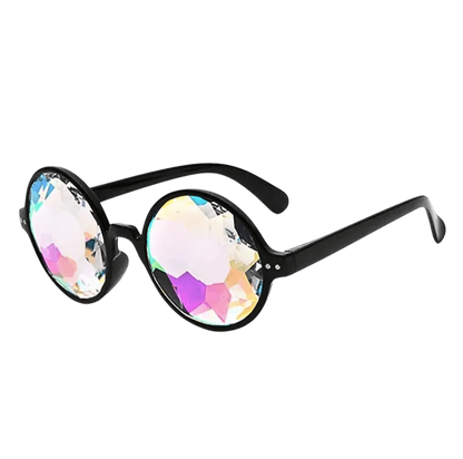 Psychedelische Kaleidoskop Brille