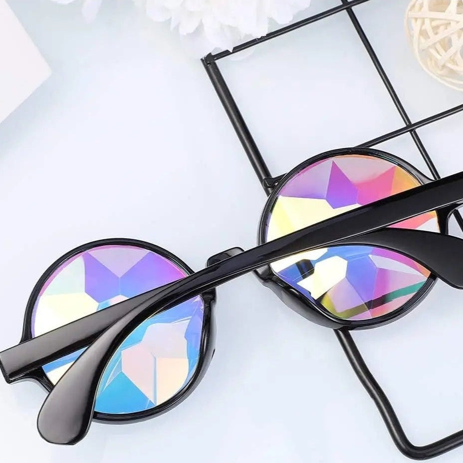 Psychedelische Kaleidoskop Brille