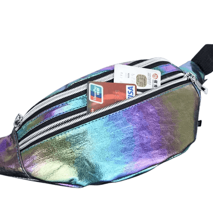 Holografische Bauchtasche - Techno Partys & Festivals